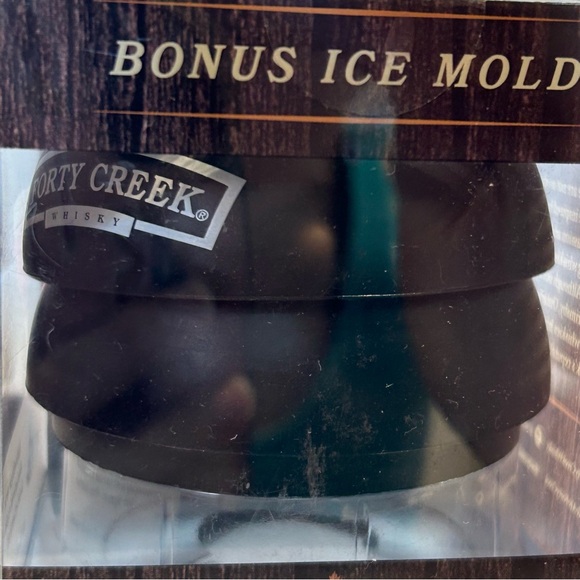 Forty Creek Whisky Ice Molds Dome Ball Bar Mixology Old Pal Drink Black White - Picture 2 of 9